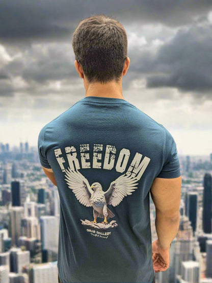 Freedom Motivational Printed T-Shirt