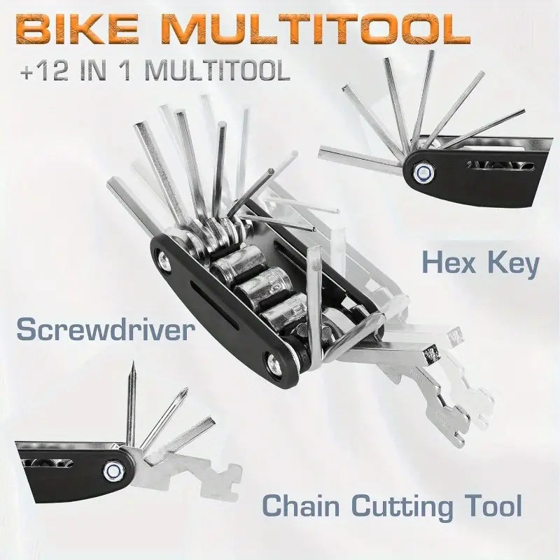 Multifunctional 16 In 1 Portal Bike Tool Kit