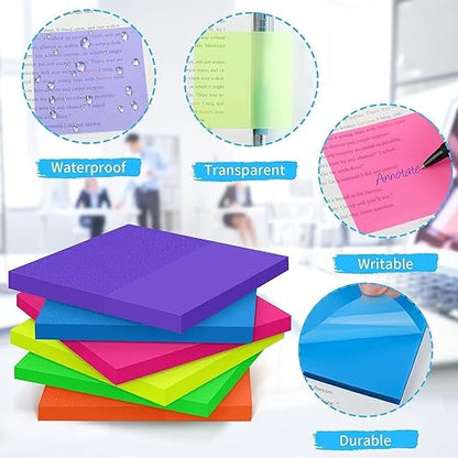 Transparent Sticky Note Pads 100 pcs