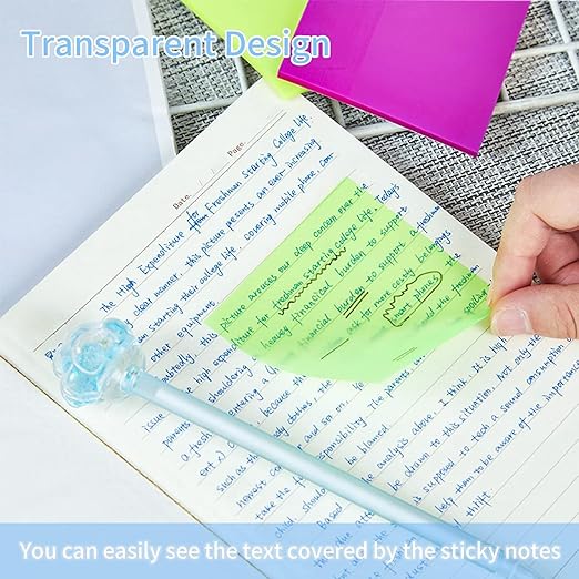 Transparent Sticky Note Pads 100 pcs