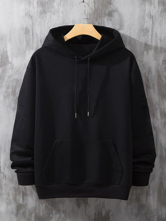 Plain Black & White Hoodie