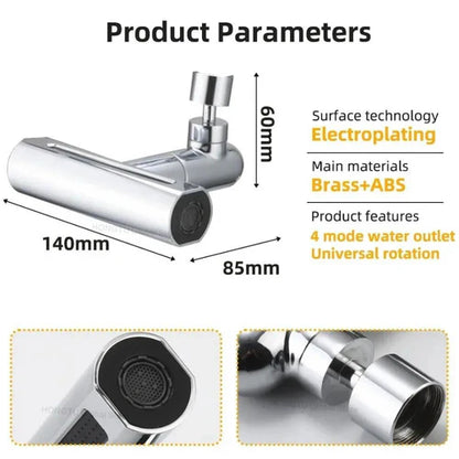 4 modes universal shower faucet